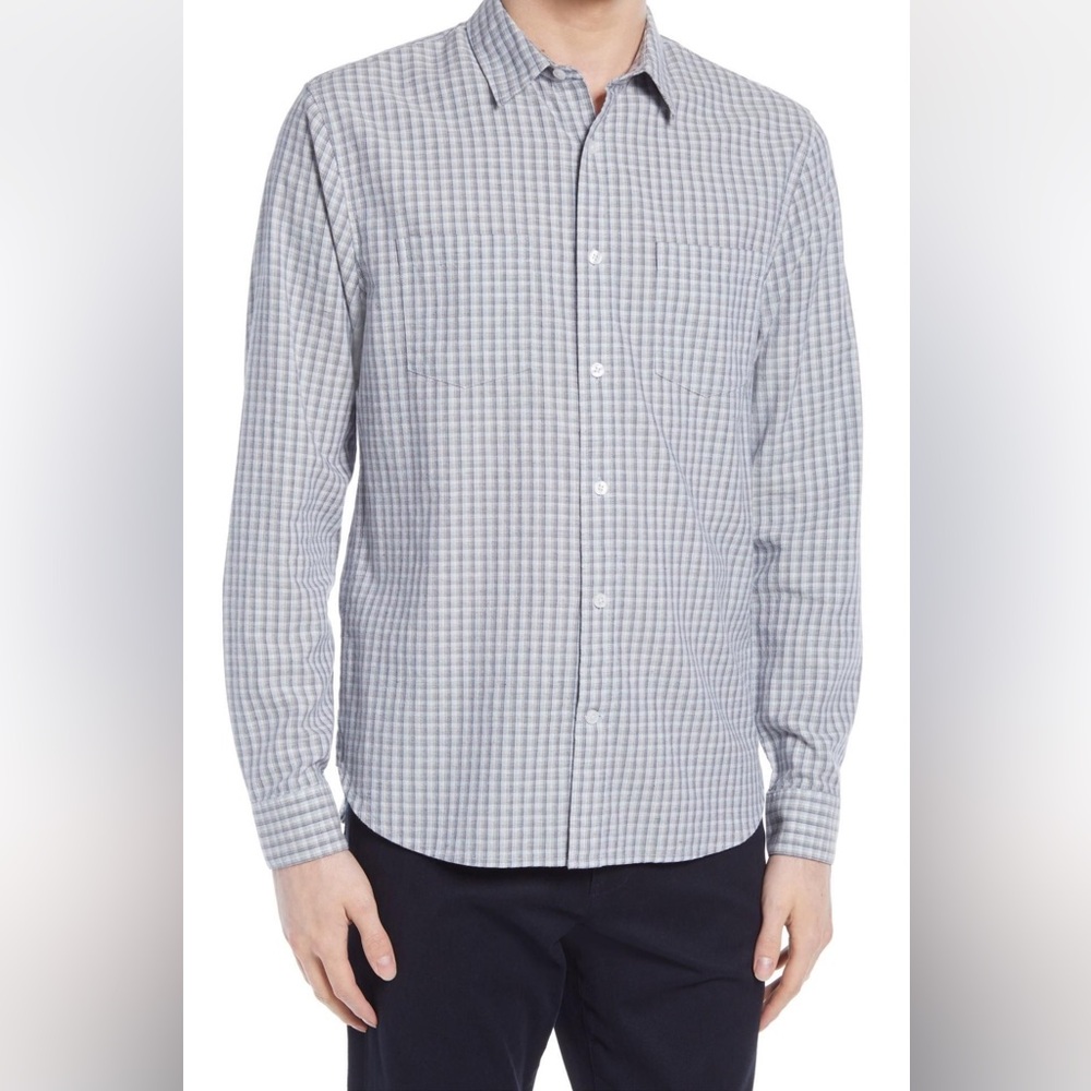 Vince men’s classic fit button up shirt